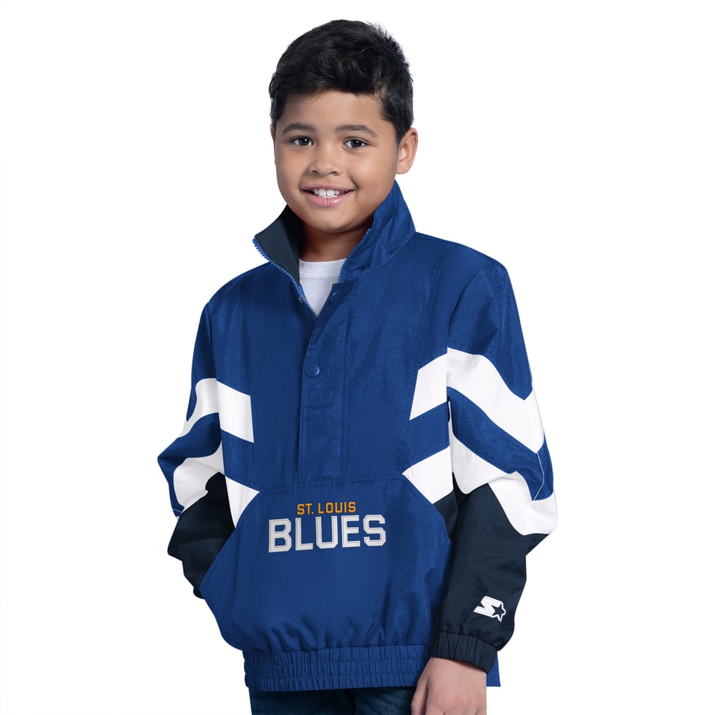  St. Louis Blues Starter Youth Prospect Half-Zip Pullover Top - Royal